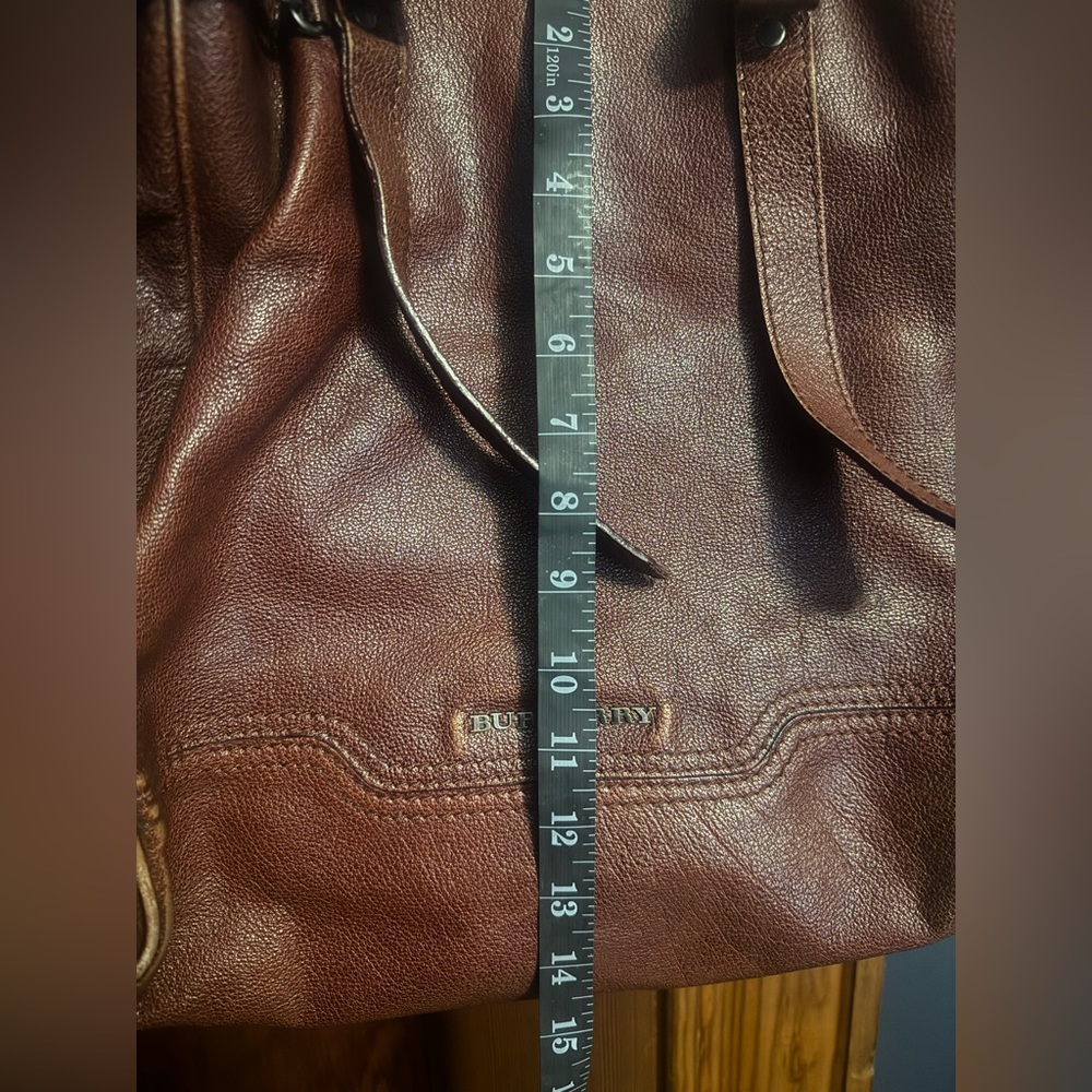 Burberry Chestnut Leather Tote - Picture 11 of 14